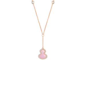 Petite Wulu Necklace Pink Opal