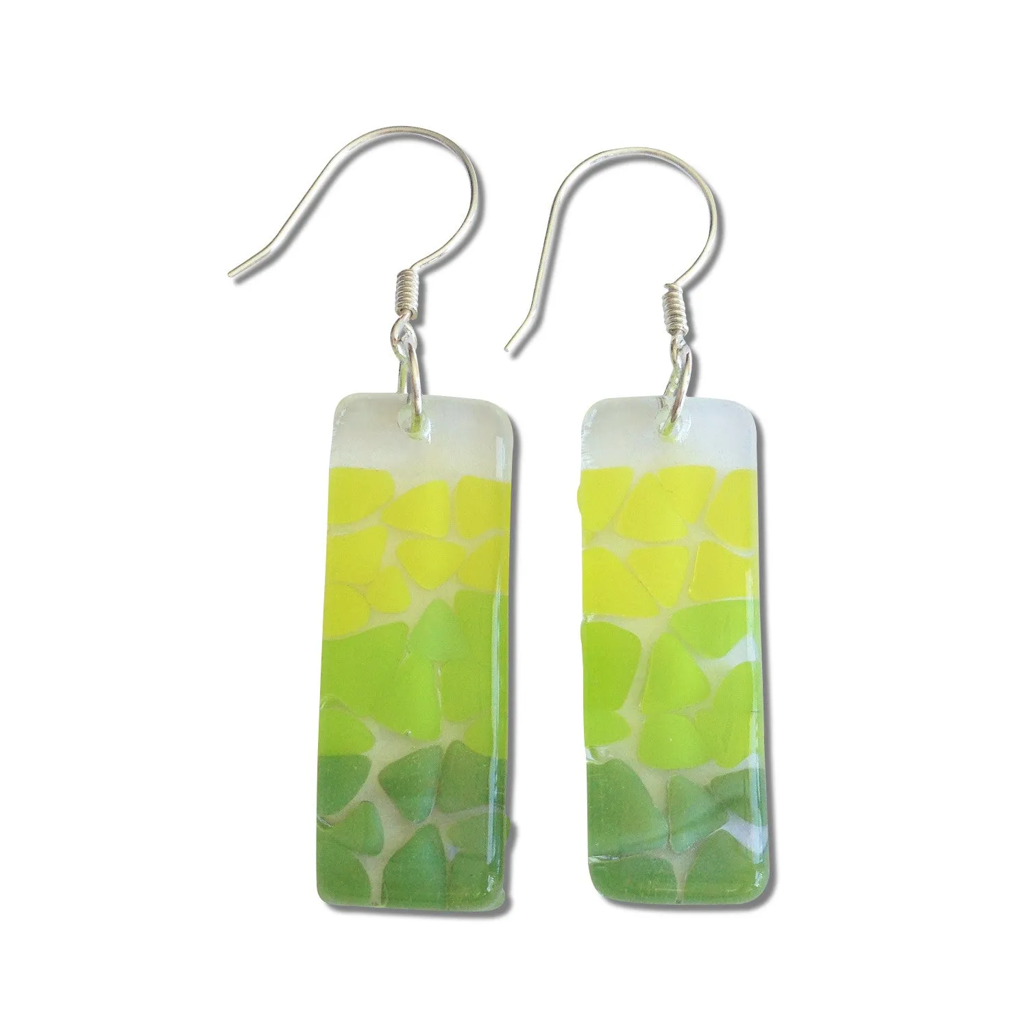 Picado Glass Earrings - Black