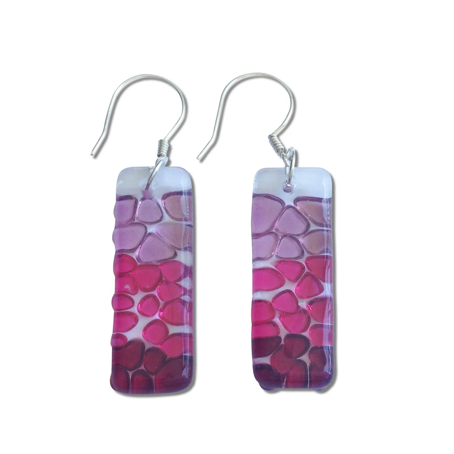 Picado Glass Earrings - Black