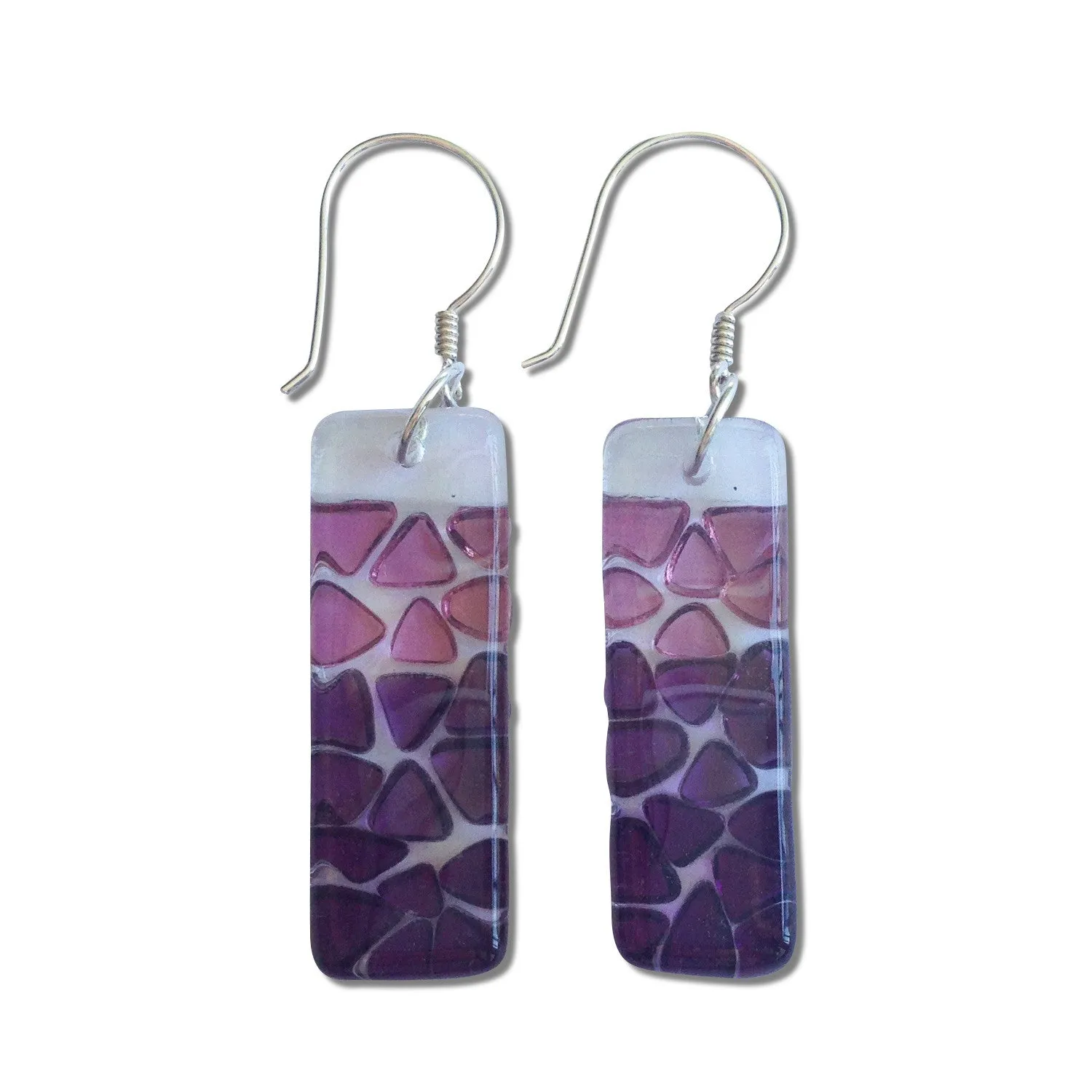 Picado Glass Earrings - Black