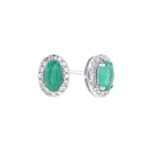 Popsicle Emerald & Diamond Earrings