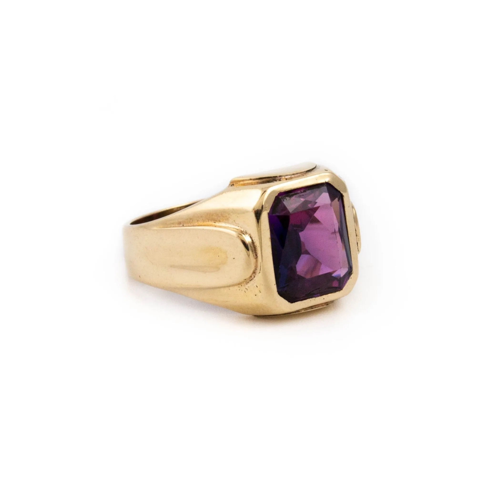 Purple Antique Glass Ring