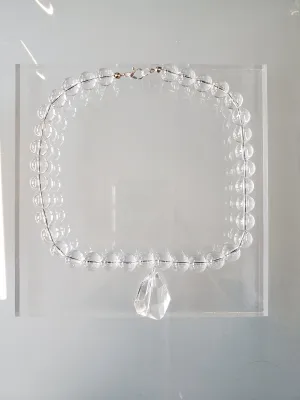 Quartz and Glass choker