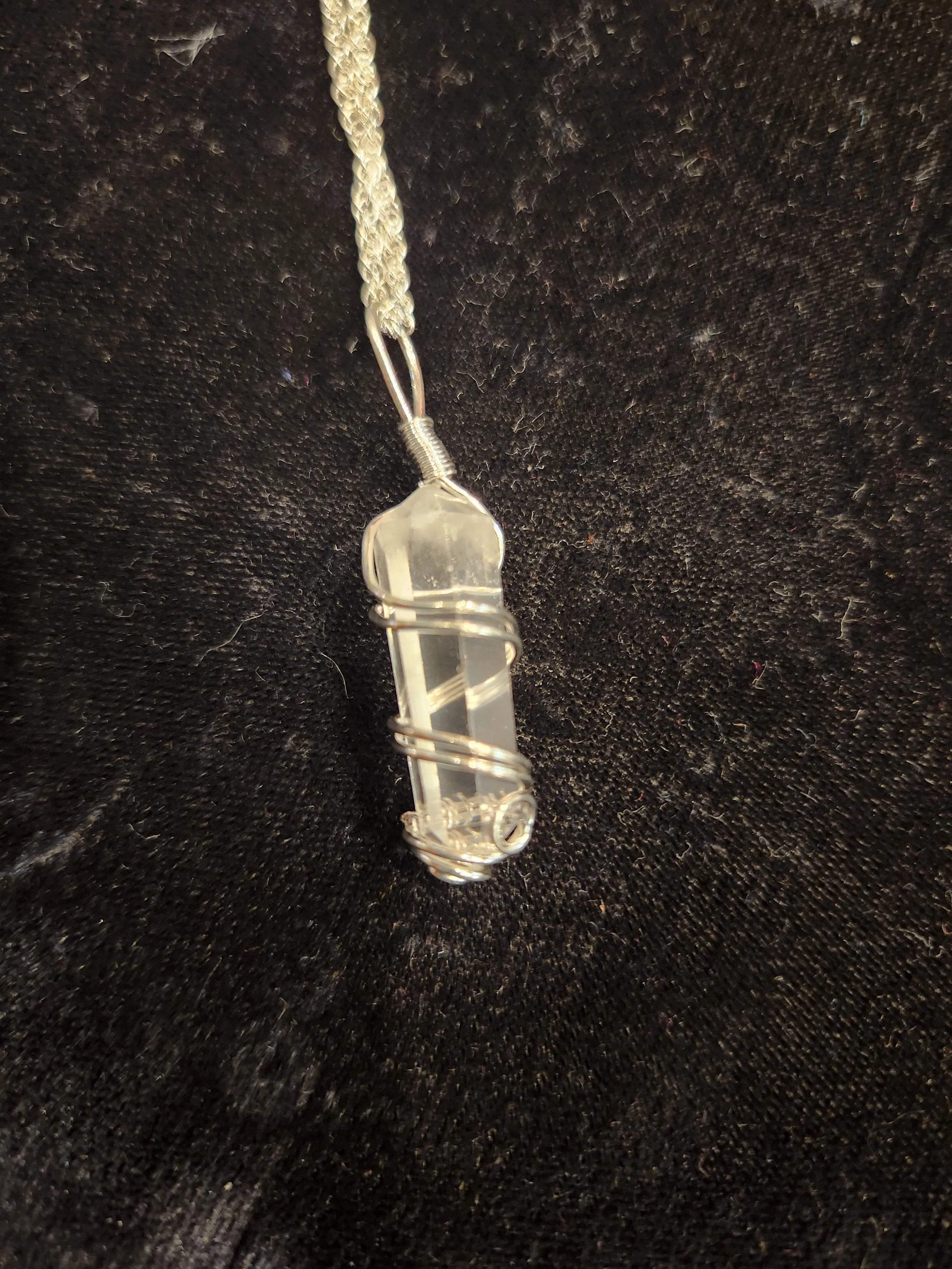 QUARTZ CRYSTAL WRAPPED CRYSTAL POINT Necklace