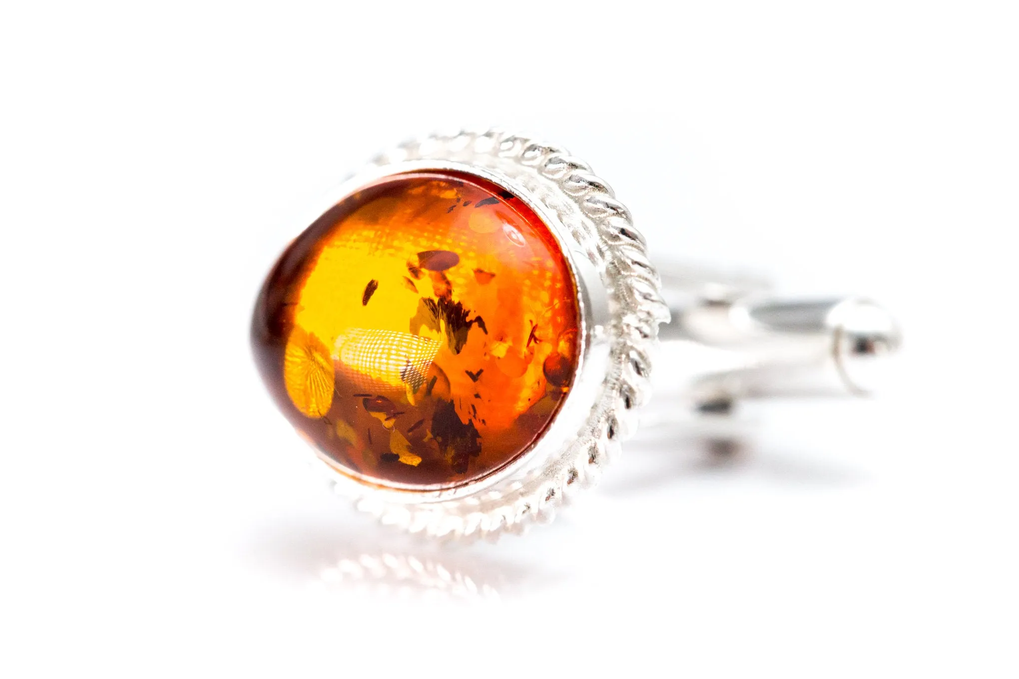 Quintessence Statement Amber Cufflinks