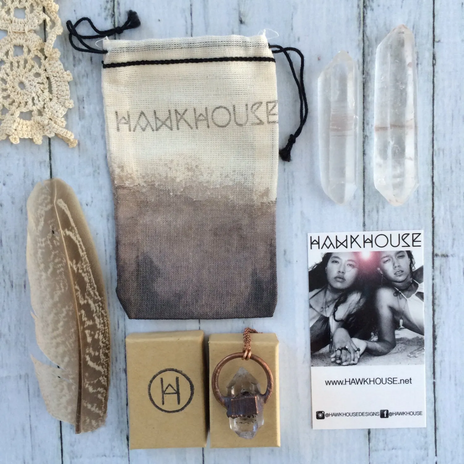 Raw smokey quartz necklace | Raw quartz necklace