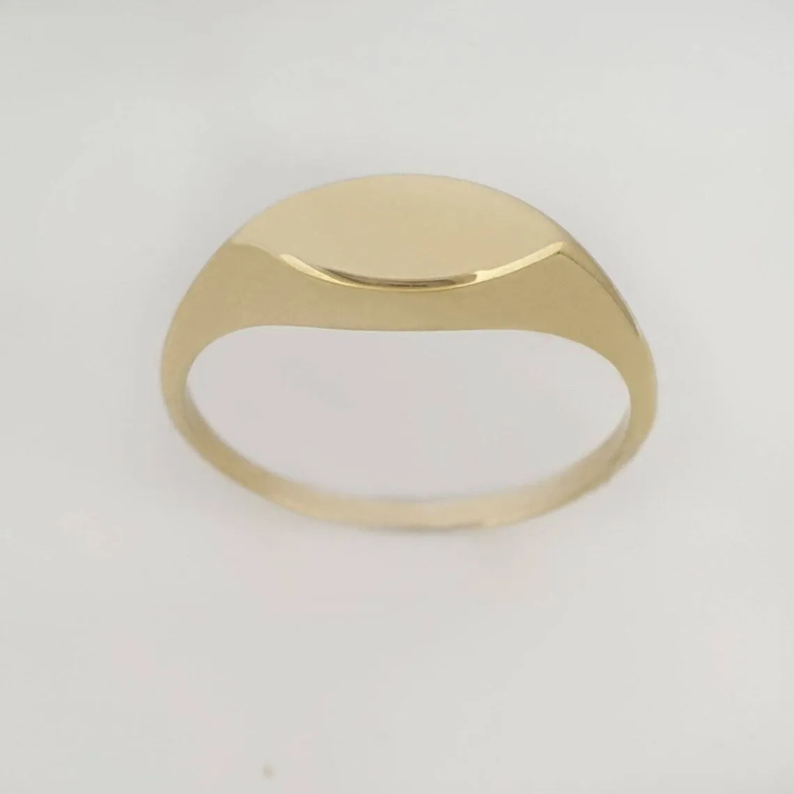 Real Gold Custom Eye Signet Ring