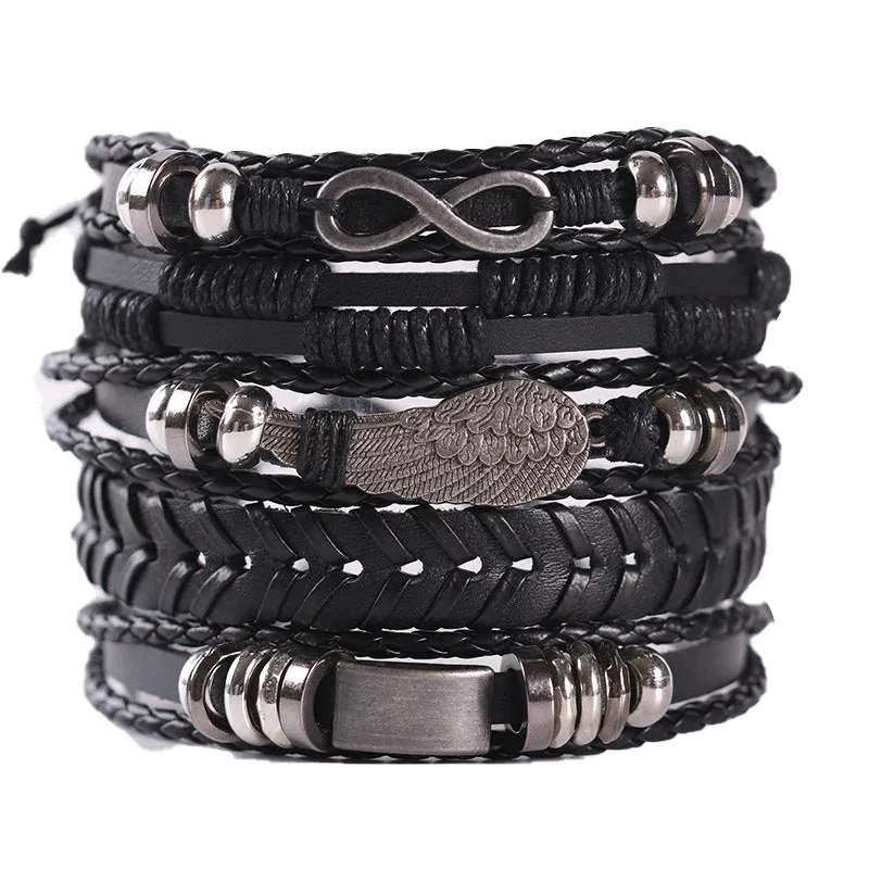 Real Leather Hand-Woven Men's Bracelet