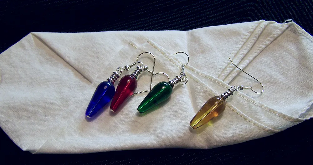 Retro Holiday Lights Earrings