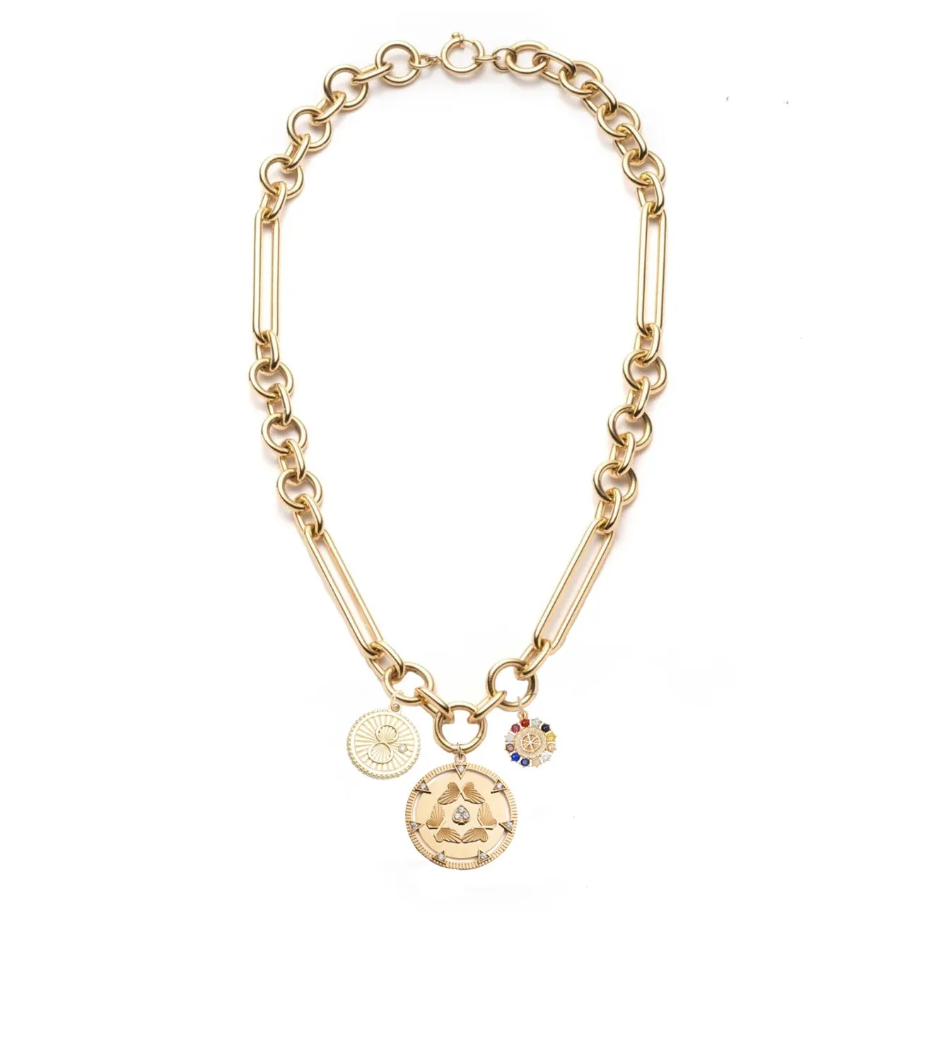 Reverie, Karma & Inner Light : Oversized Mixed Clip Necklace