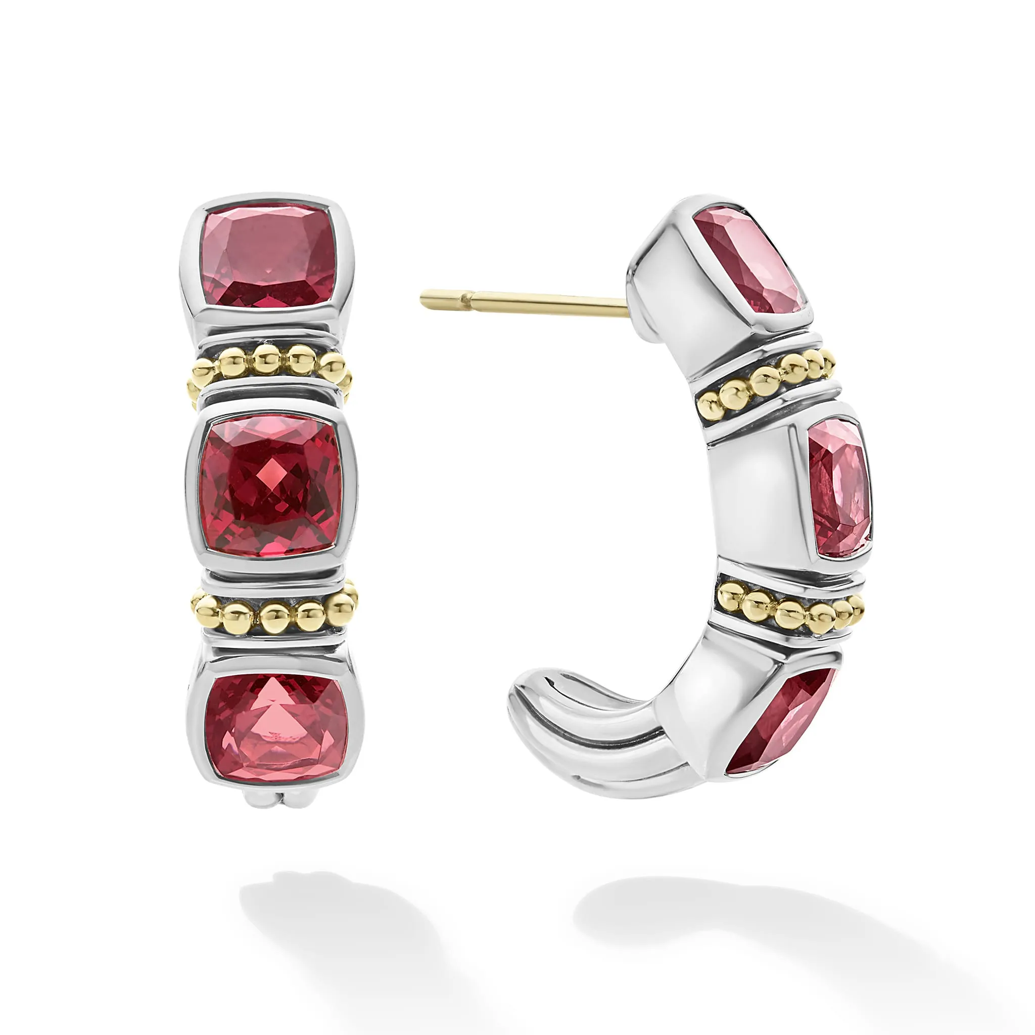 Rittenhouse Rhodolite Garnet Hoop Earrings