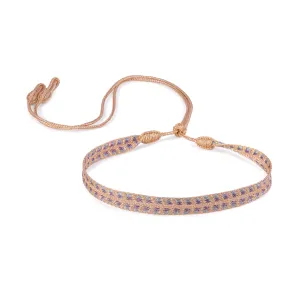 Rolo n°2 Choker in Peach Grey Pearl