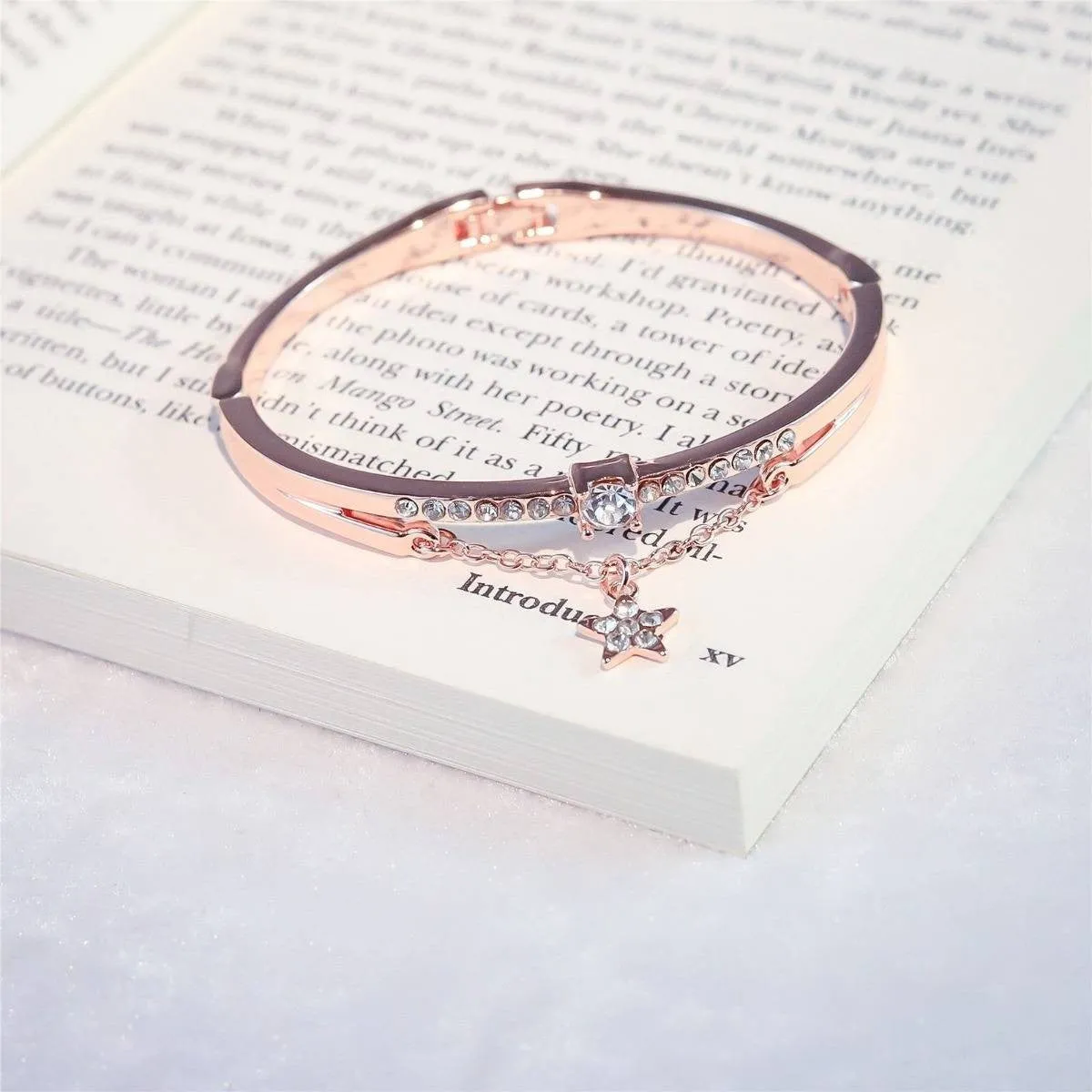 Rose Gold Schoolgirl Star Bracelet