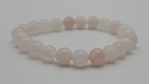 Rose Quartz Round Bead Stretch Bracelet