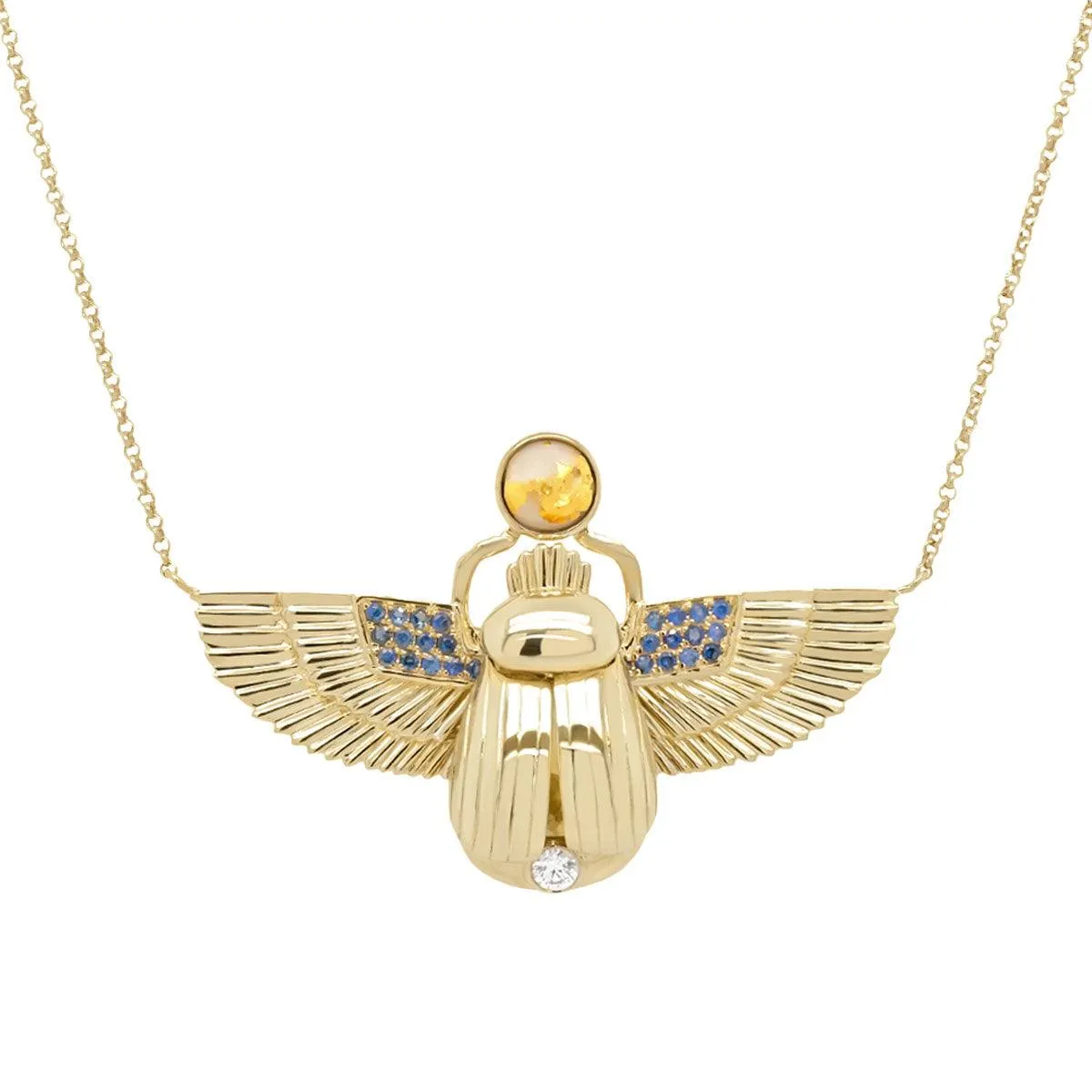 Scarab Necklace | 7.80GMS 4.17CTW