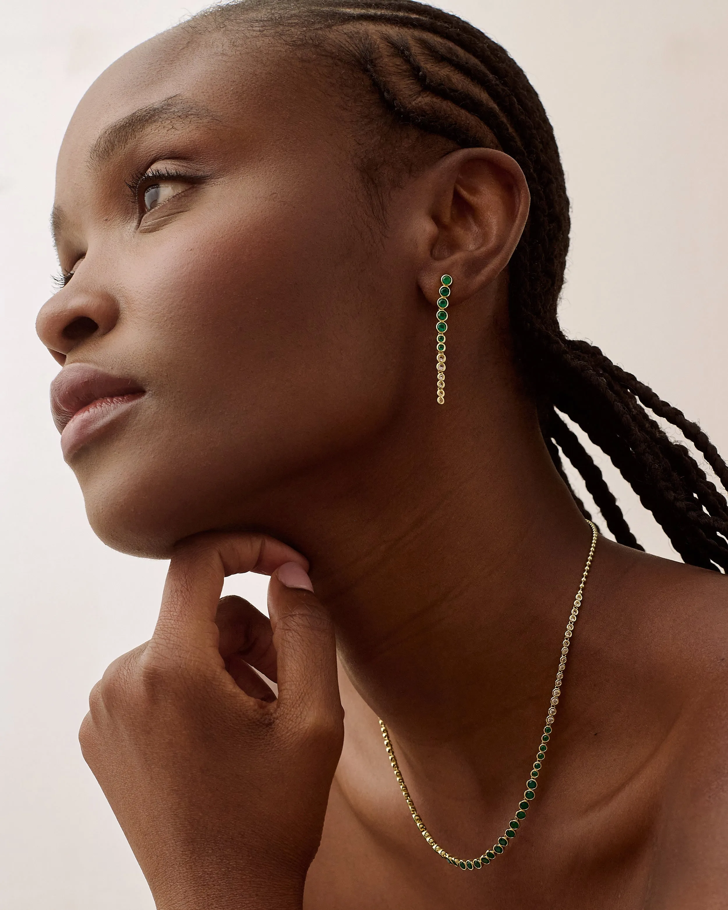 Serena Tennis Drop Earrings