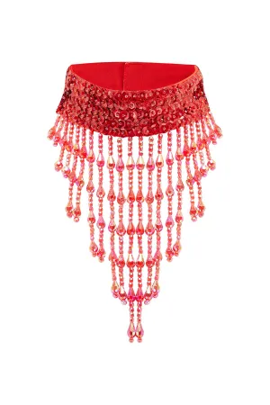 Shimmy Shimmy Ruby Red Choker