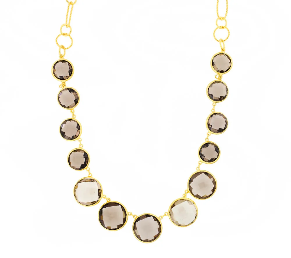 Smoky Quartz Statement Necklace