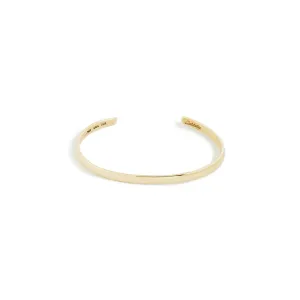 Solid Gold Fineline Lodge Cuff