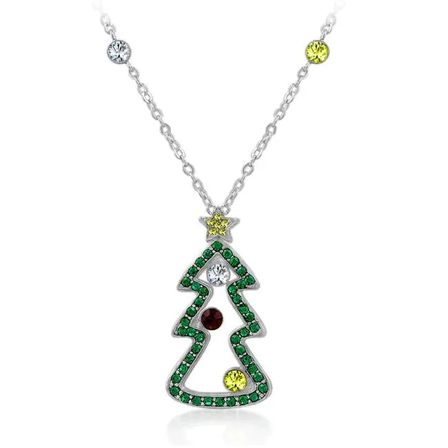 Soozi Cubic Zirconia Christmas Pendant