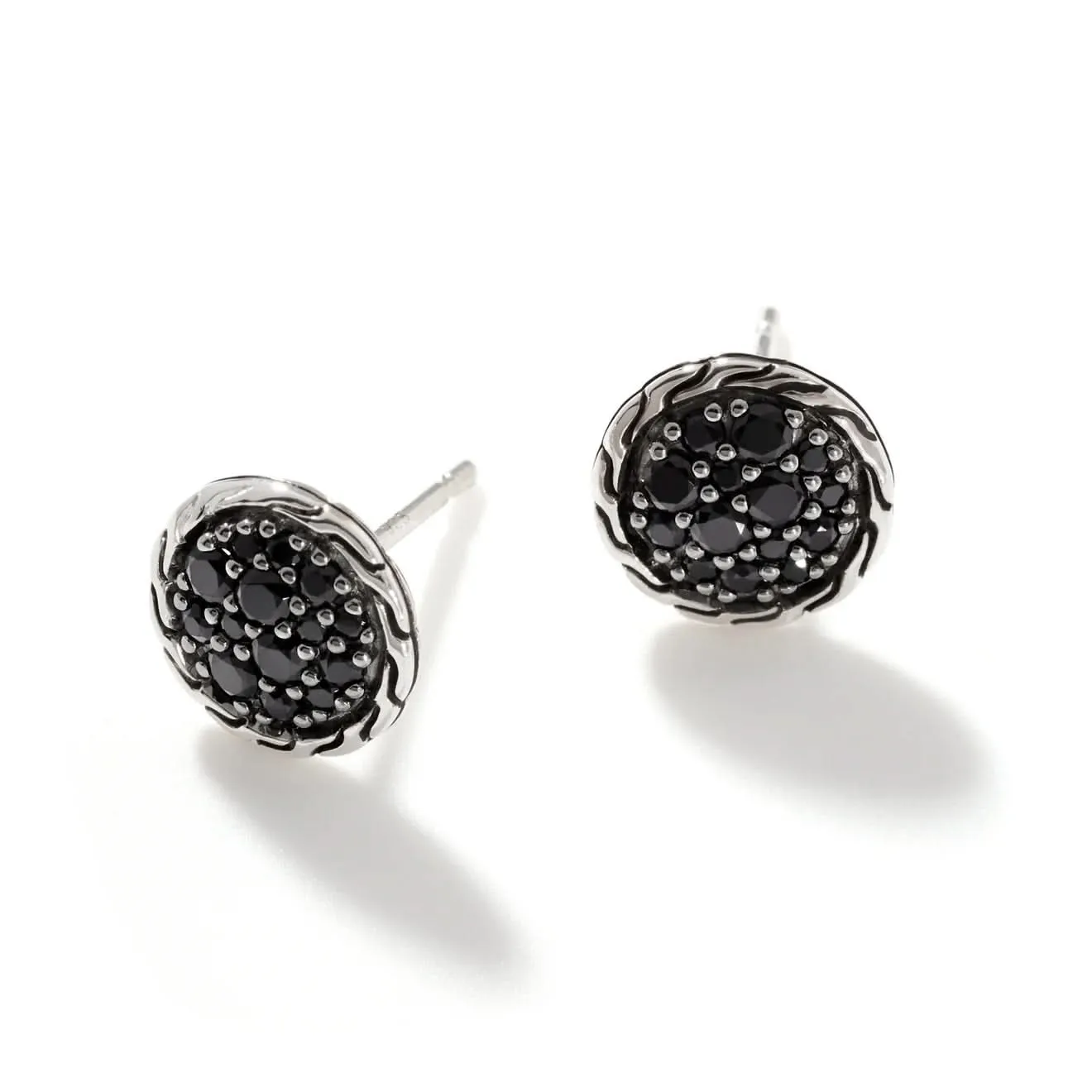 Sterling Silver Black Sapphire Essentials Collection Earrings