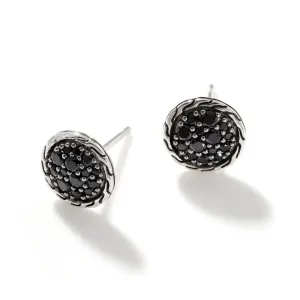 Sterling Silver Black Sapphire Essentials Collection Earrings