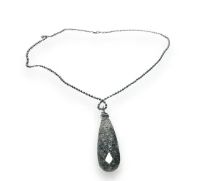 Sunstone Necklace/Gemstone, Teardrop