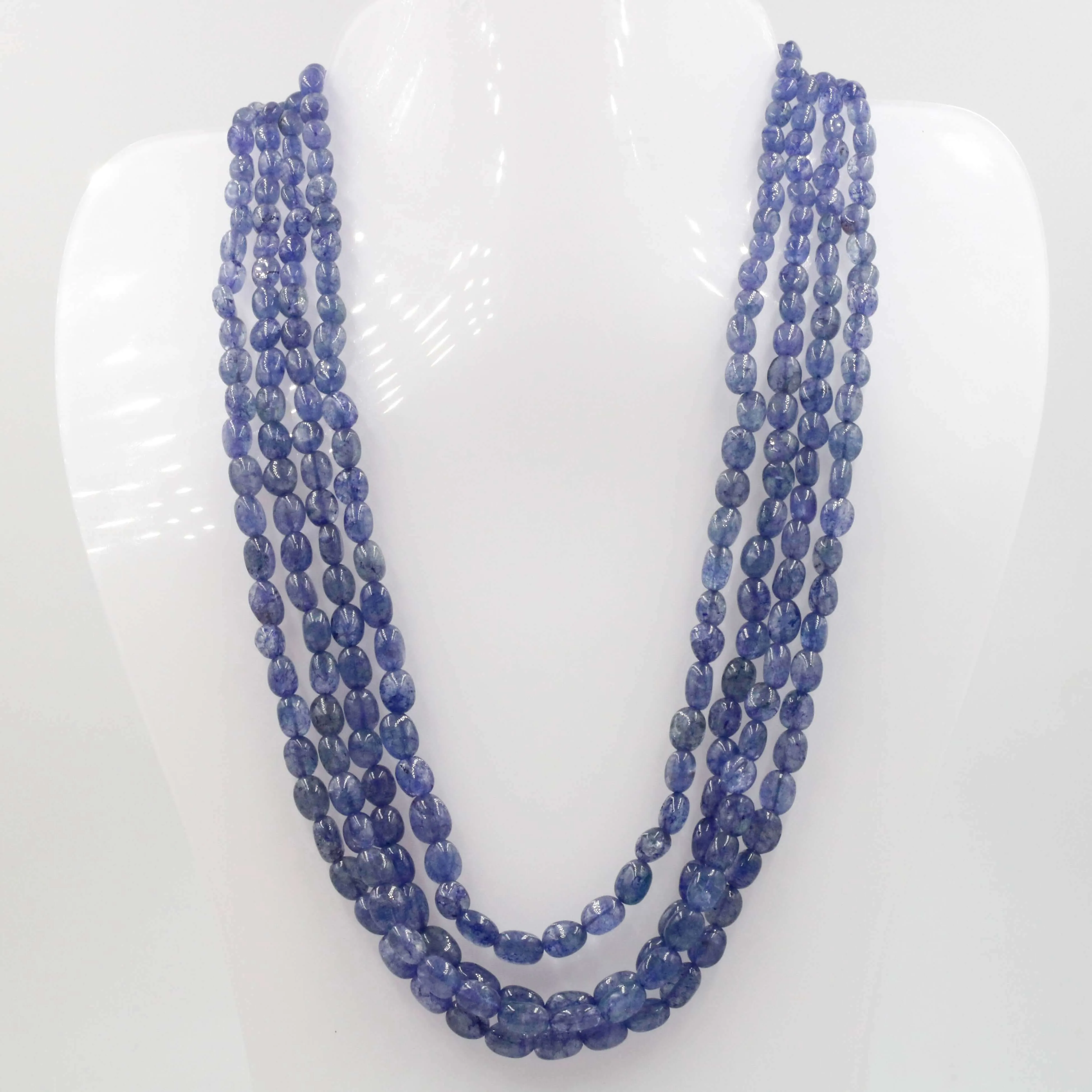 Tanzanite Quartz Necklace Long Necklace Layered Necklace Gemstone Necklace Quartz Necklace Beaded Necklace Indian Necklace SKU: 6142941