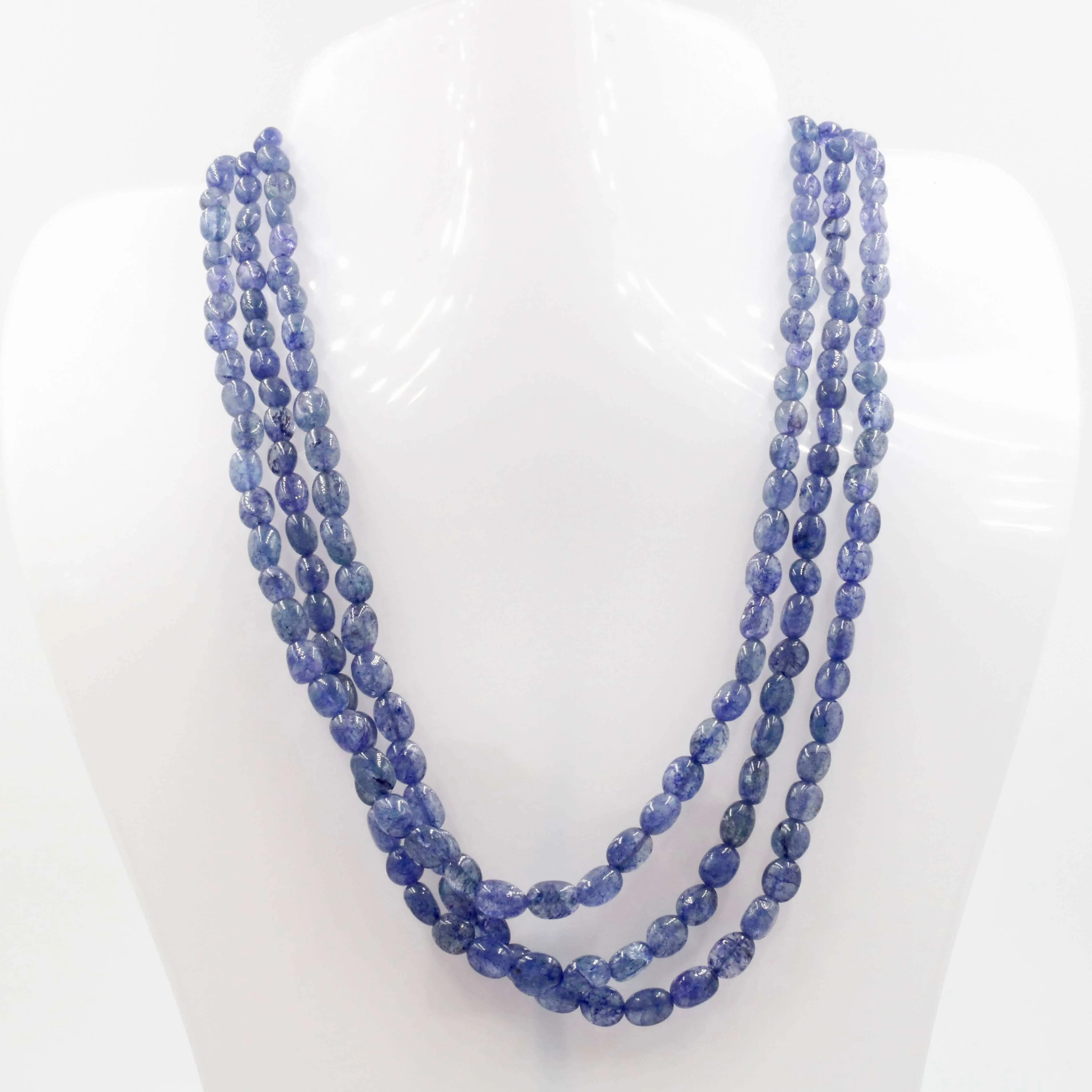 Tanzanite Quartz Necklace Long Necklace Layered Necklace Gemstone Necklace Quartz Necklace Beaded Necklace Indian Necklace SKU: 6142941