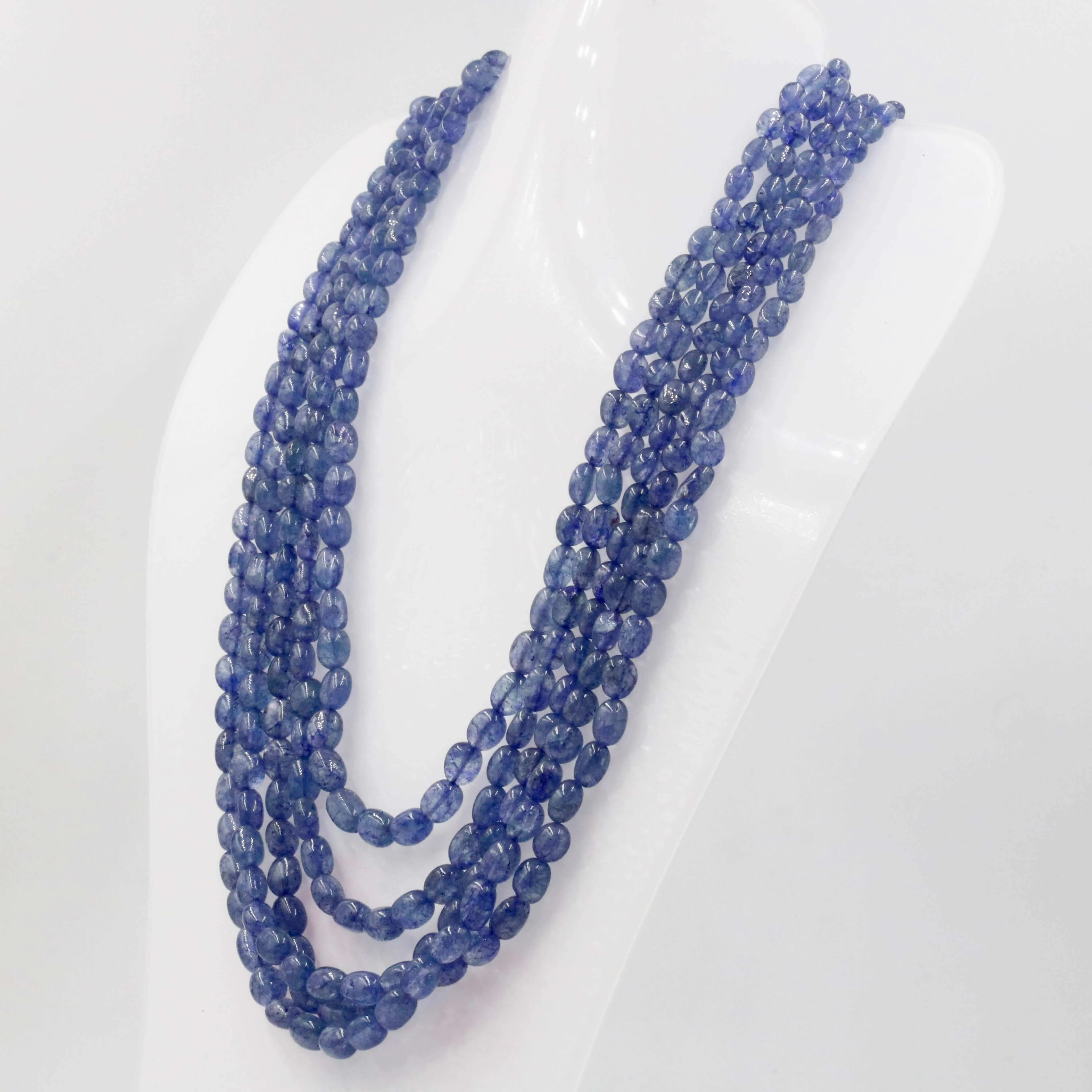 Tanzanite Quartz Necklace Long Necklace Layered Necklace Gemstone Necklace Quartz Necklace Beaded Necklace Indian Necklace SKU: 6142941