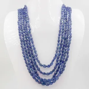 Tanzanite Quartz Necklace Long Necklace Layered Necklace Gemstone Necklace Quartz Necklace Beaded Necklace Indian Necklace SKU: 6142941