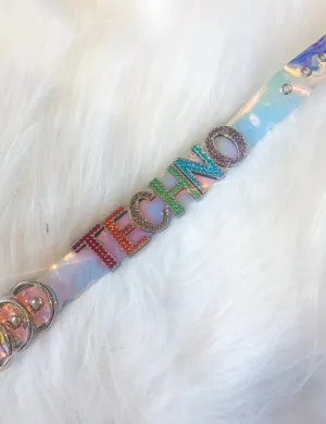 TECHNO CHOKER - RAINBOW HOLOGRAM