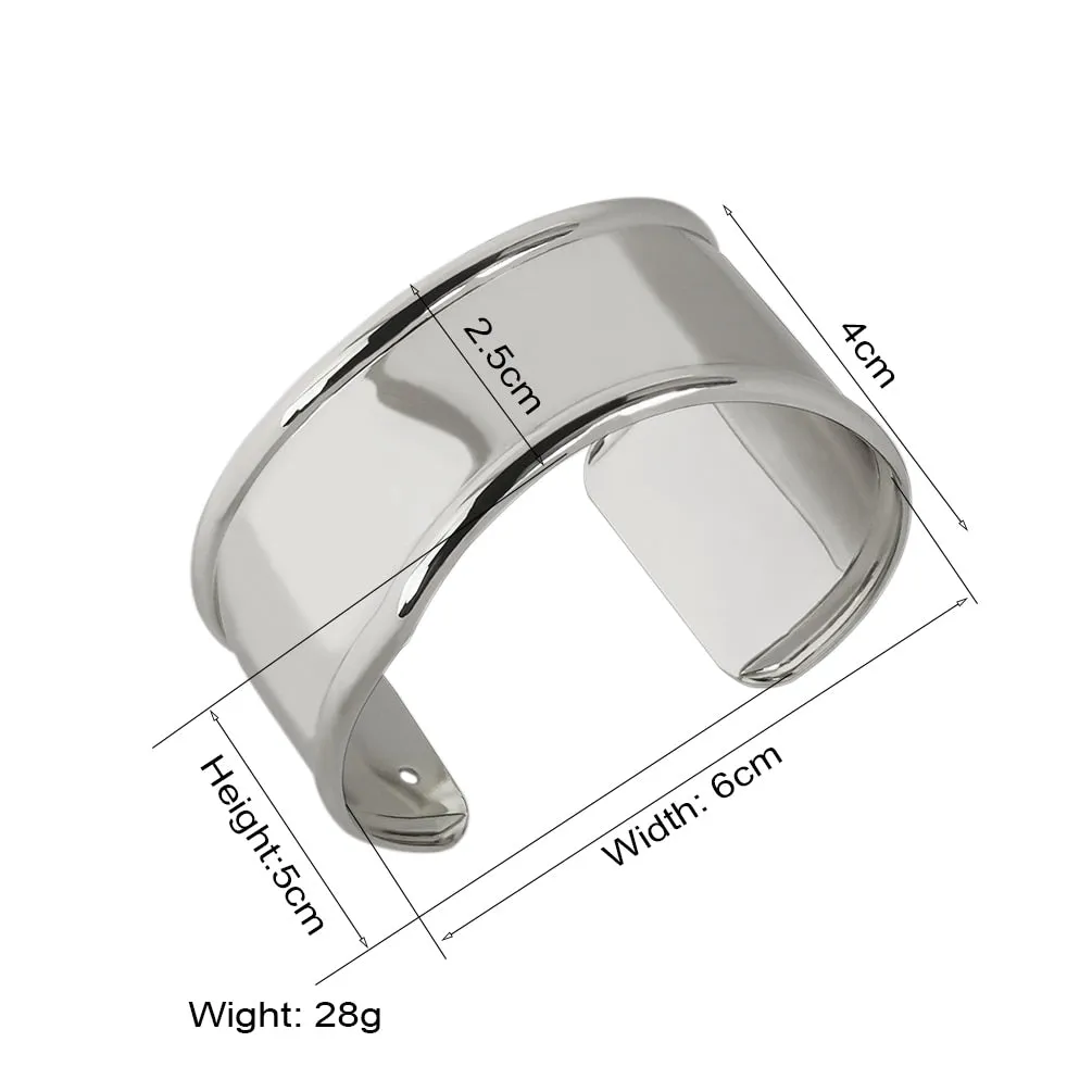 TEEK - Smooth Metal Cuff Bracelets