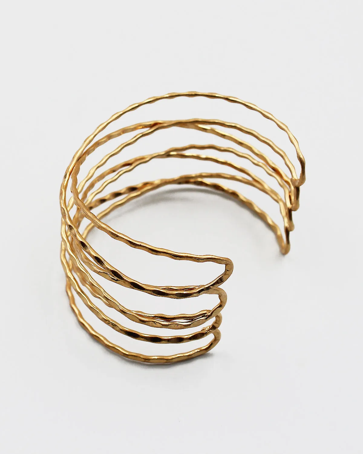 Textured Metal Cuff Bracelet