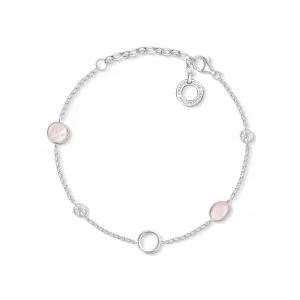 Thomas Sabo Charm Club Rose Quartz Charm Bracelet X0272-035-7-L19v