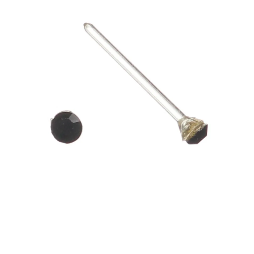 Tiny Rhinestones Studs Hypoallergenic Earrings for Sensitive Ears Made with Plastic Posts