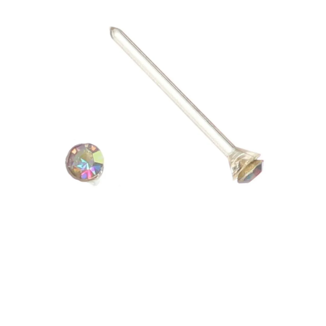 Tiny Rhinestones Studs Hypoallergenic Earrings for Sensitive Ears Made with Plastic Posts