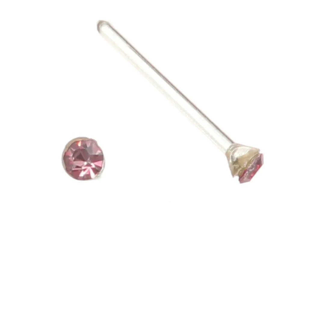 Tiny Rhinestones Studs Hypoallergenic Earrings for Sensitive Ears Made with Plastic Posts