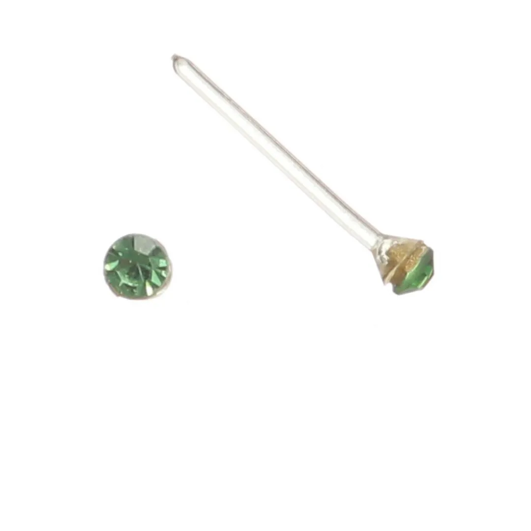 Tiny Rhinestones Studs Hypoallergenic Earrings for Sensitive Ears Made with Plastic Posts