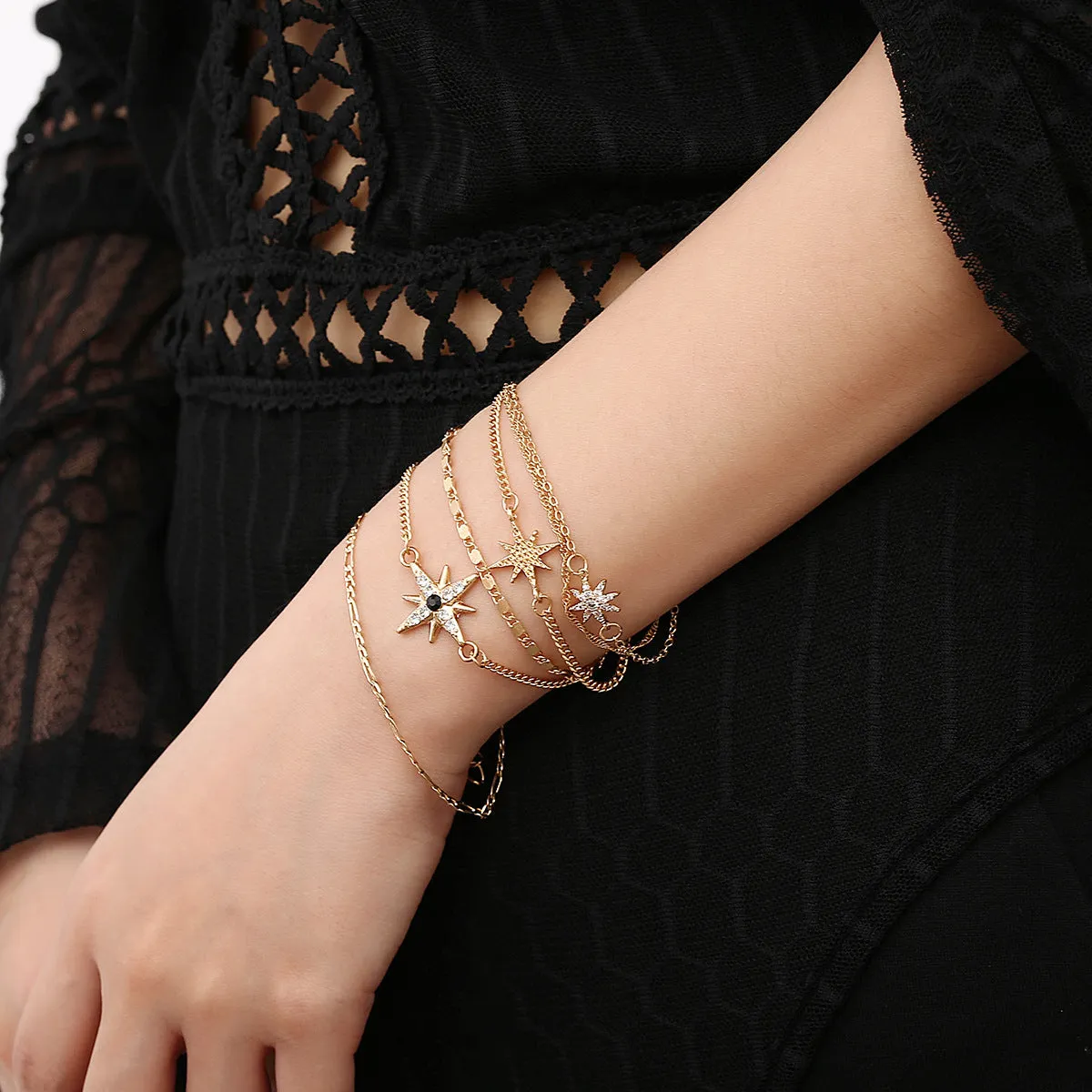 Trendy Multilayer Fan Bracelet