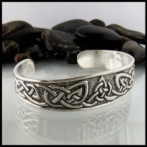 Trinity Knot Cuff Bracelet in Sterling Silver