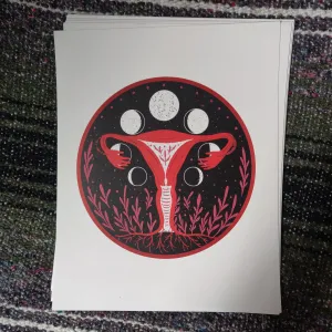 Uterus Moon PRiNT