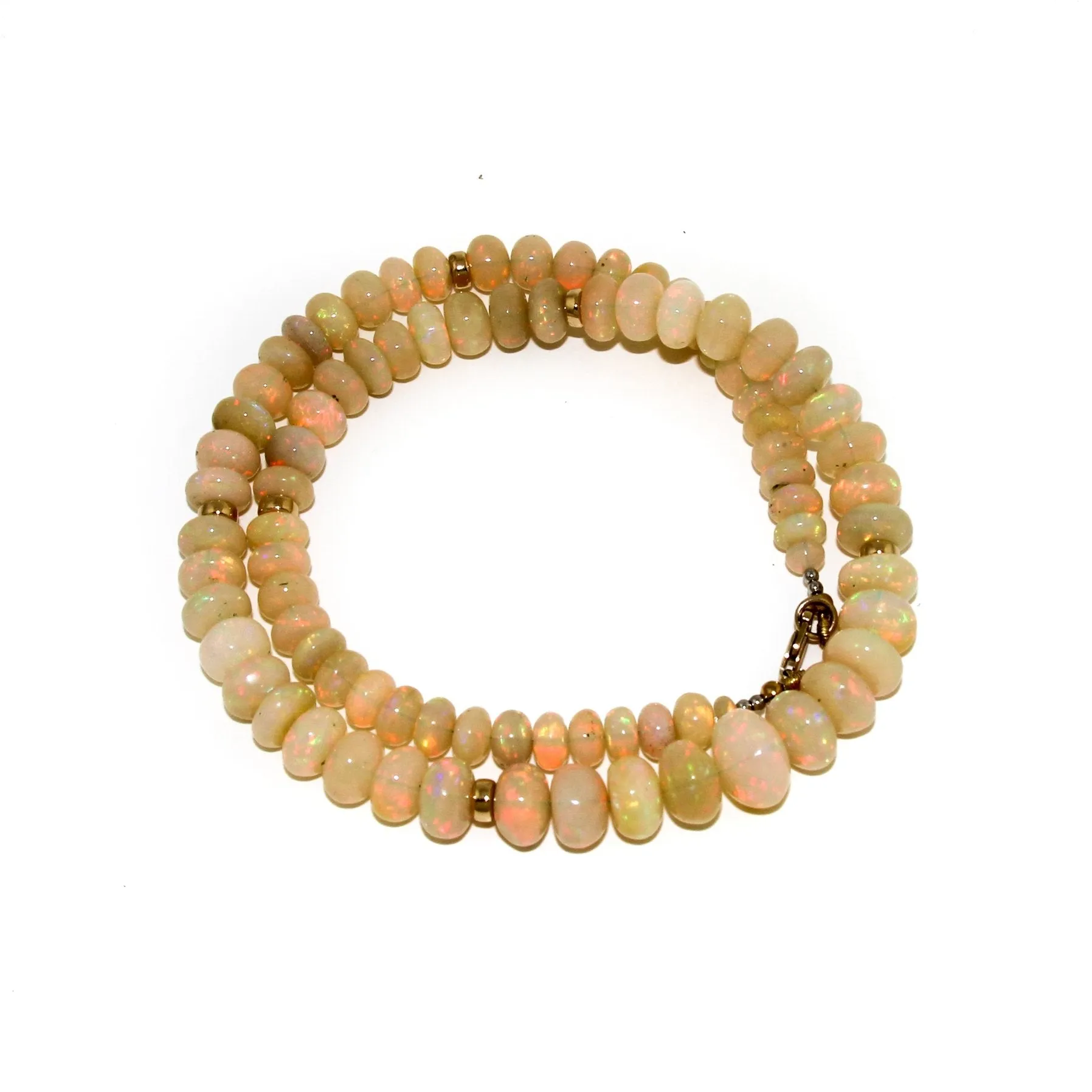 Welo Opal Necklace w/ 10 KT Gold Clasp