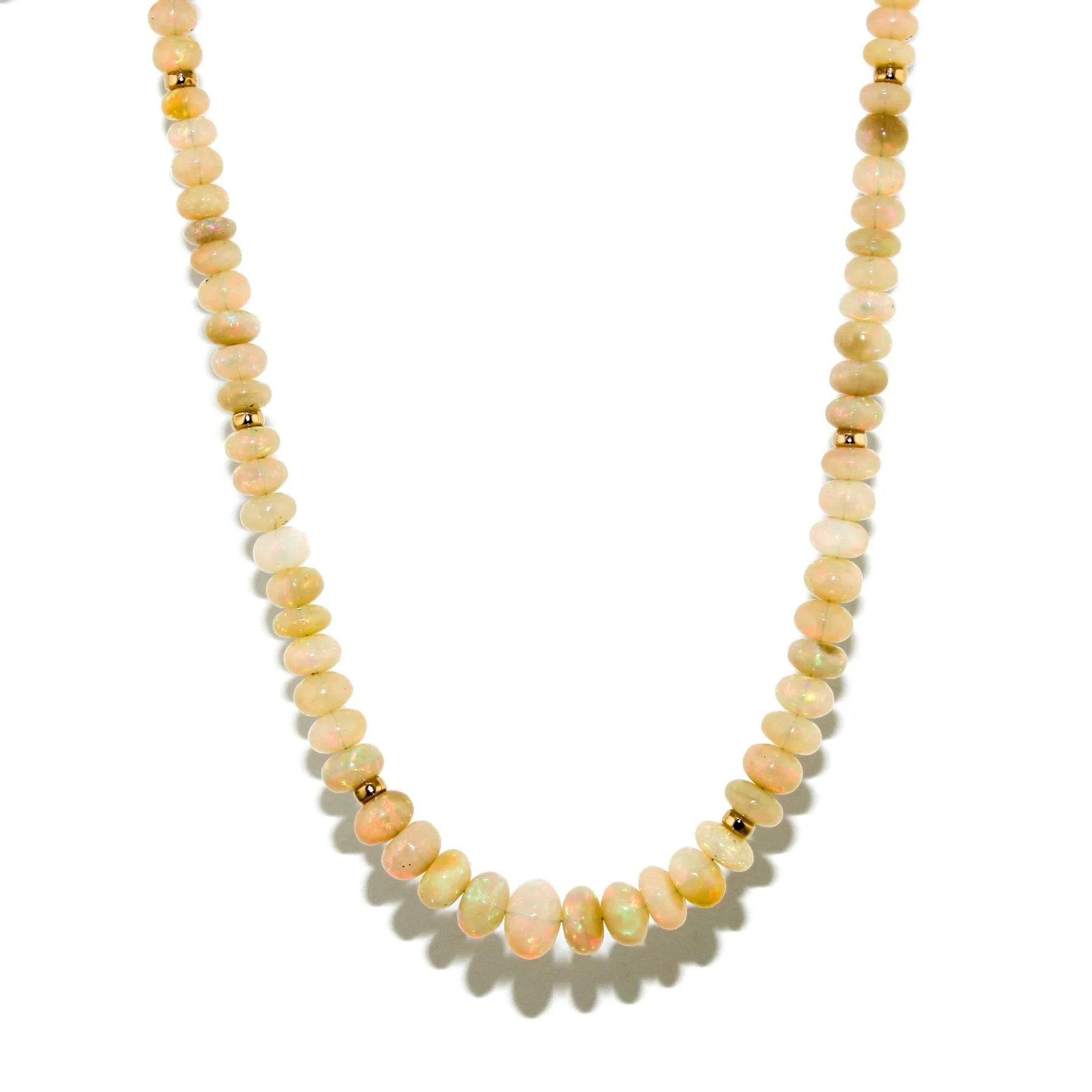 Welo Opal Necklace w/ 10 KT Gold Clasp