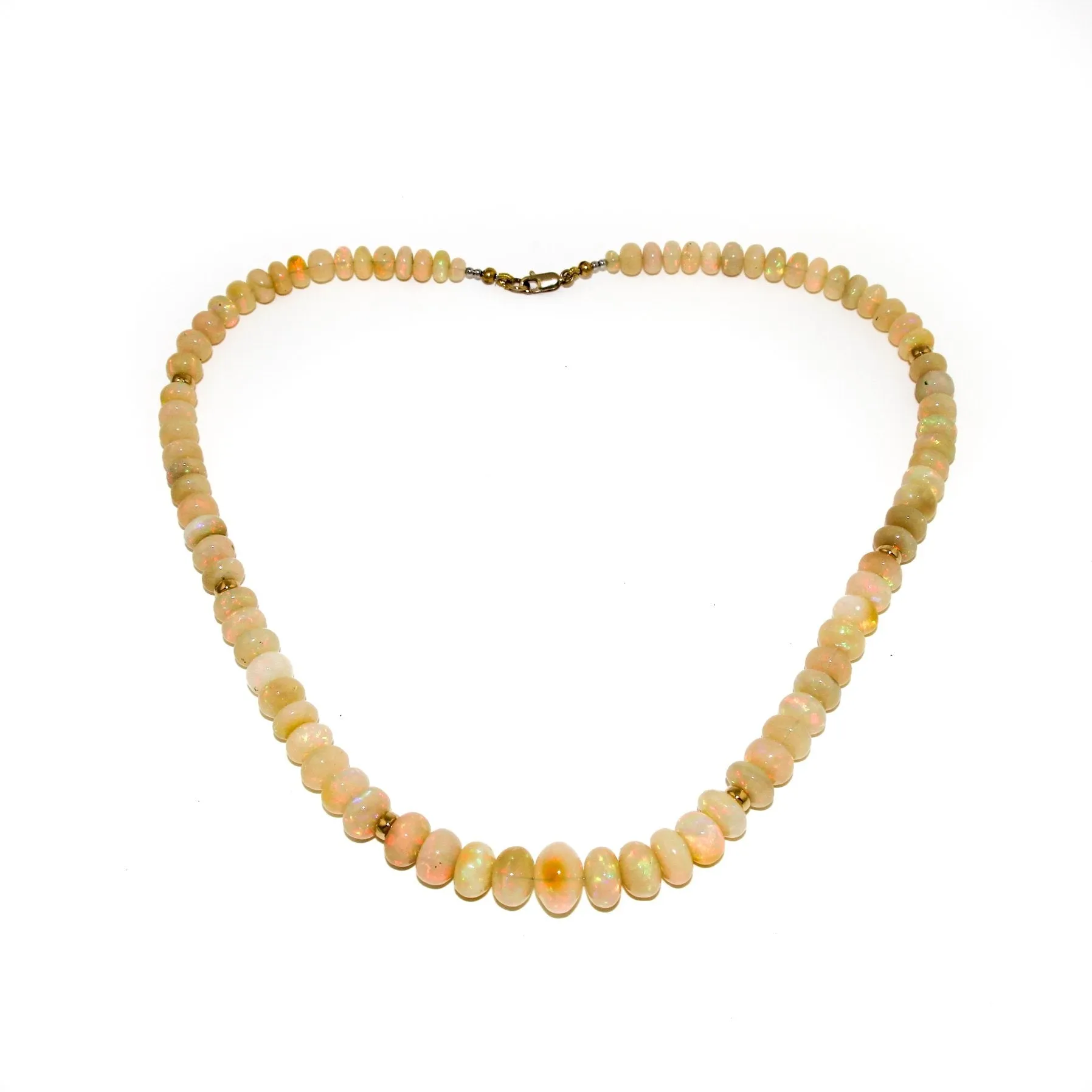 Welo Opal Necklace w/ 10 KT Gold Clasp