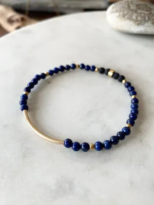 WISDOM   TRUTH - HOLSTON RIVER NO. 2 LAPIS BRACELET