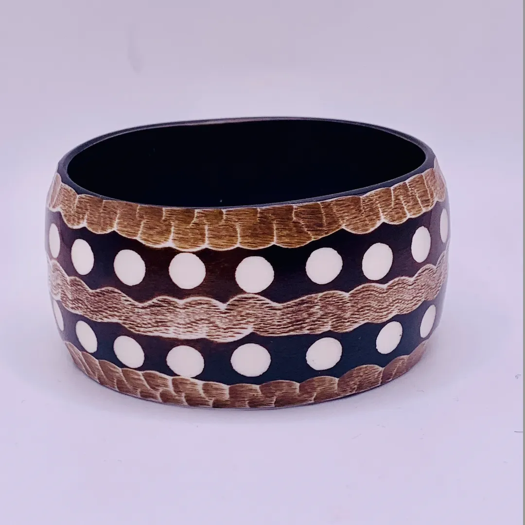 Wood and Bone Bangle