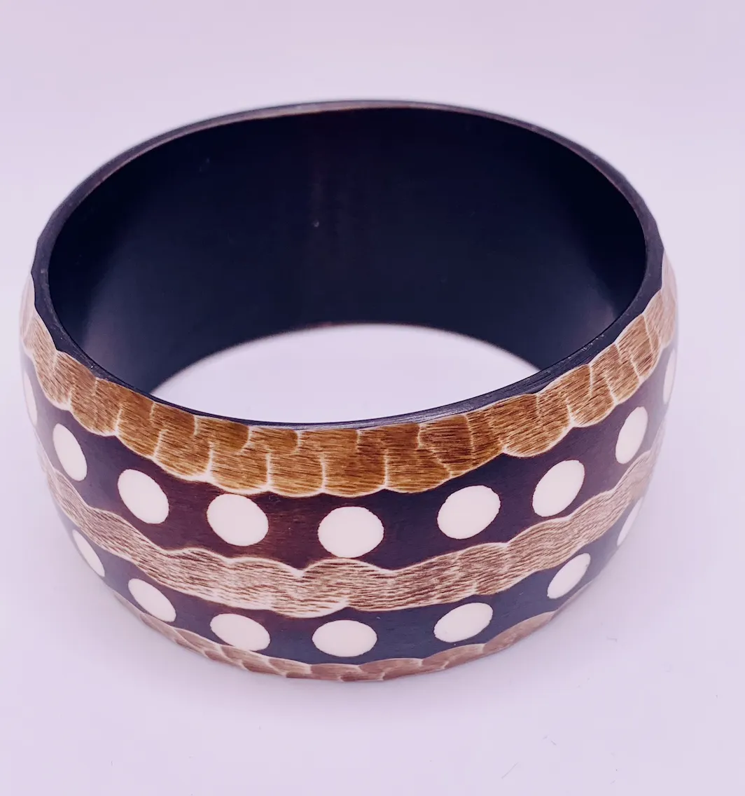 Wood and Bone Bangle